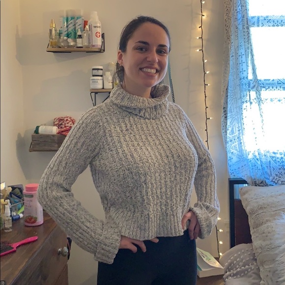 Free People Flowy Knitted Turtleneck Sweater - Picture 2 of 3